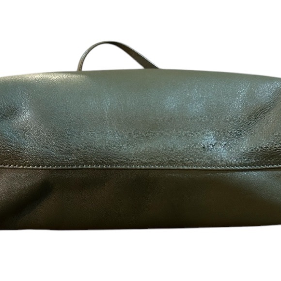 NEW Massimo Dutti Nappa Leather Olive Green Bag Handbag - Picture 5 of 7